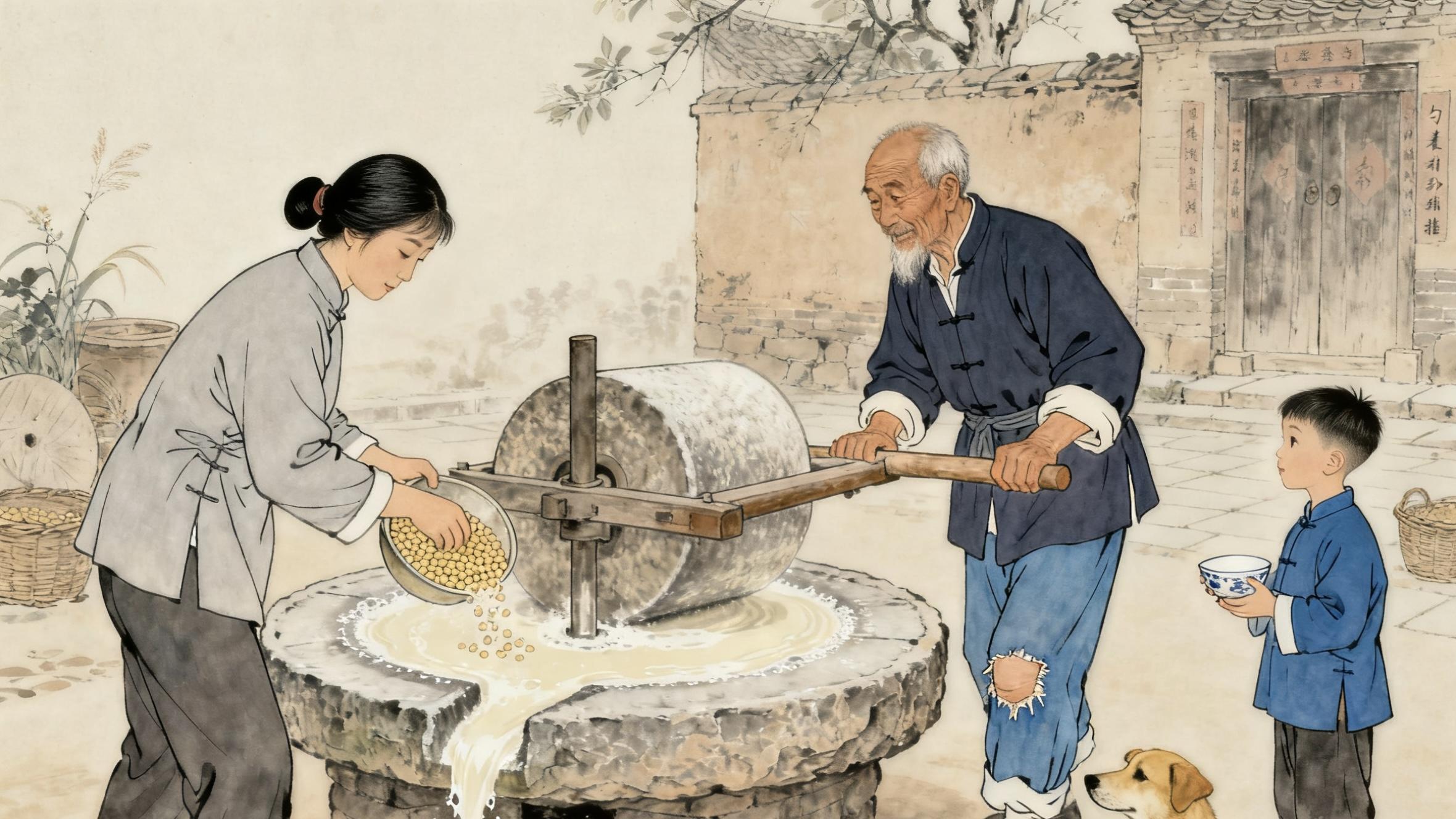 民间故事：守了三十年的老磨盘要被砸，瘸腿老汉拿命拦着，最后却笑着送了人