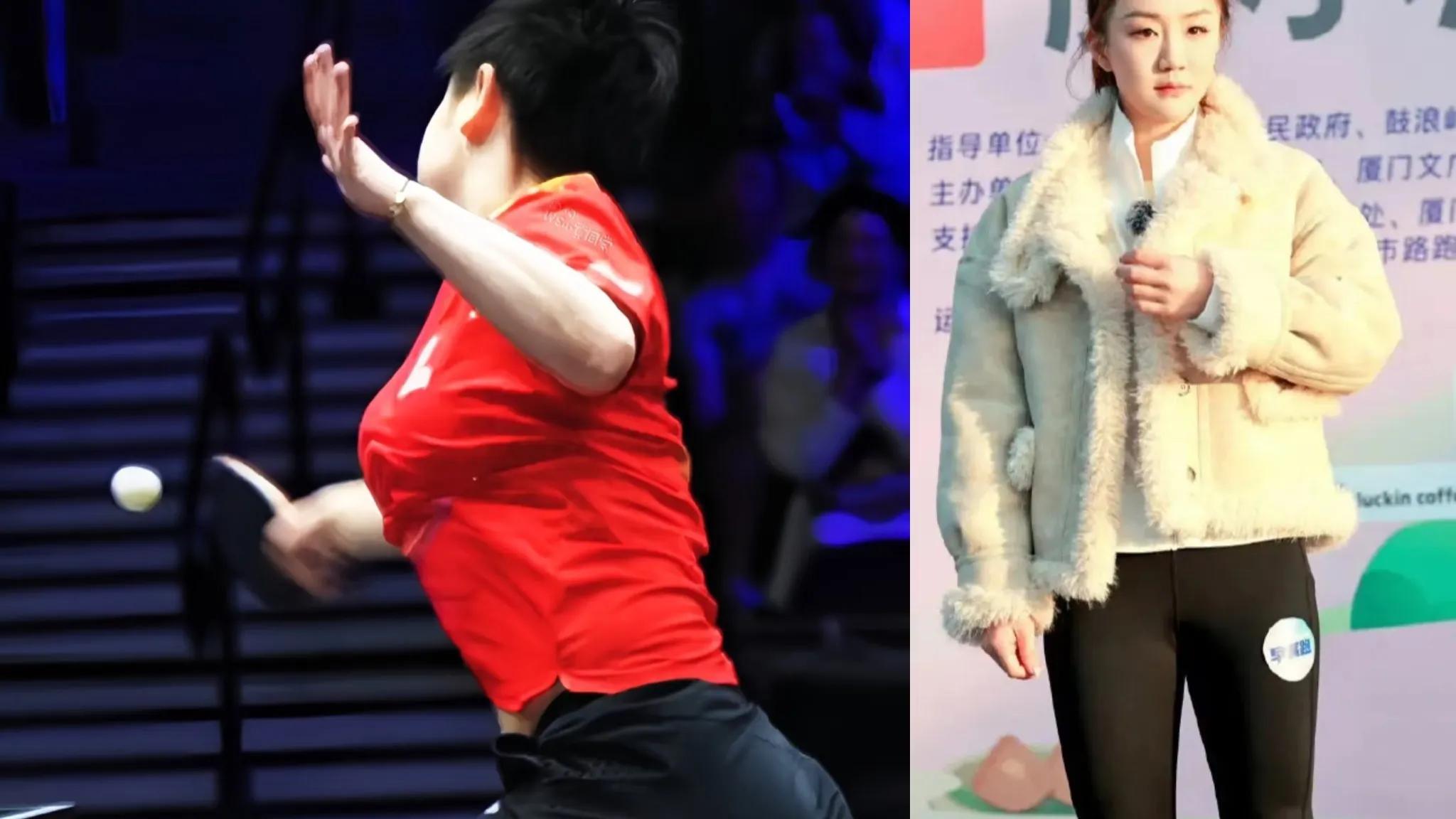 陈梦香肩微露，藕白色吊带夺人眼球，体坛女神非她莫属！