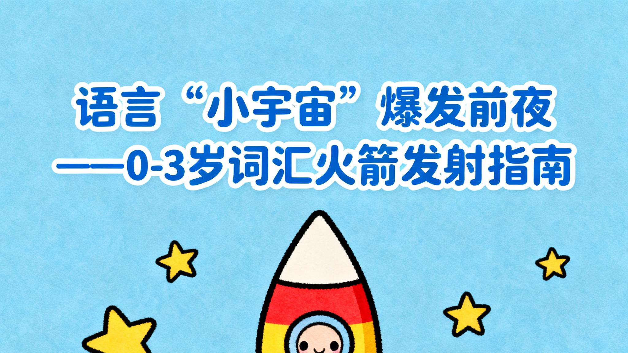 语言“小宇宙”爆发前夜——0-3岁词汇火箭发射指南