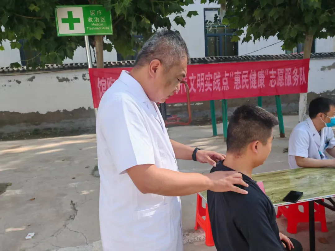 炎炎夏日情，义诊送健康——馆陶县人民医院惠民志愿服务队走进后姚庄村