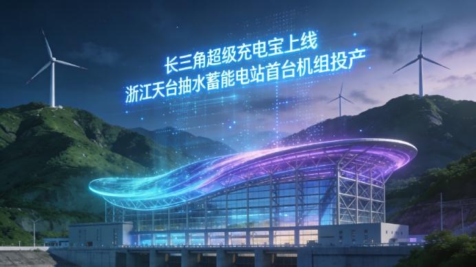 长三角超级充电宝上线！浙江天台抽水蓄能电站首台机组正式投产
