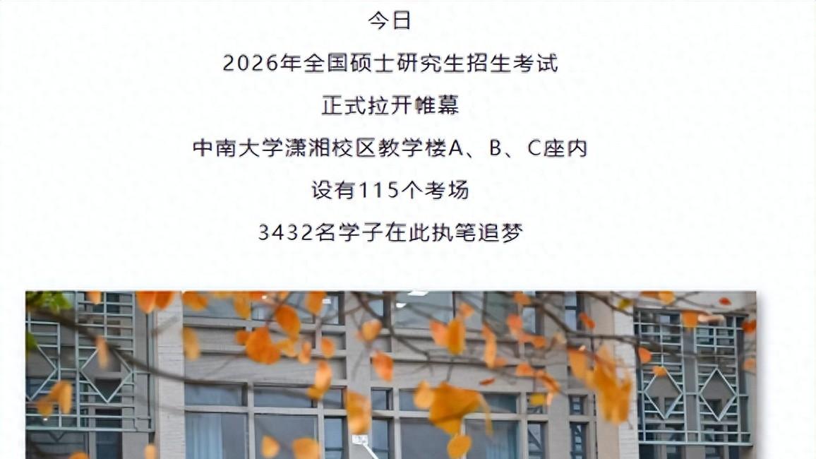 湖南各院校公布26考研考试人数！