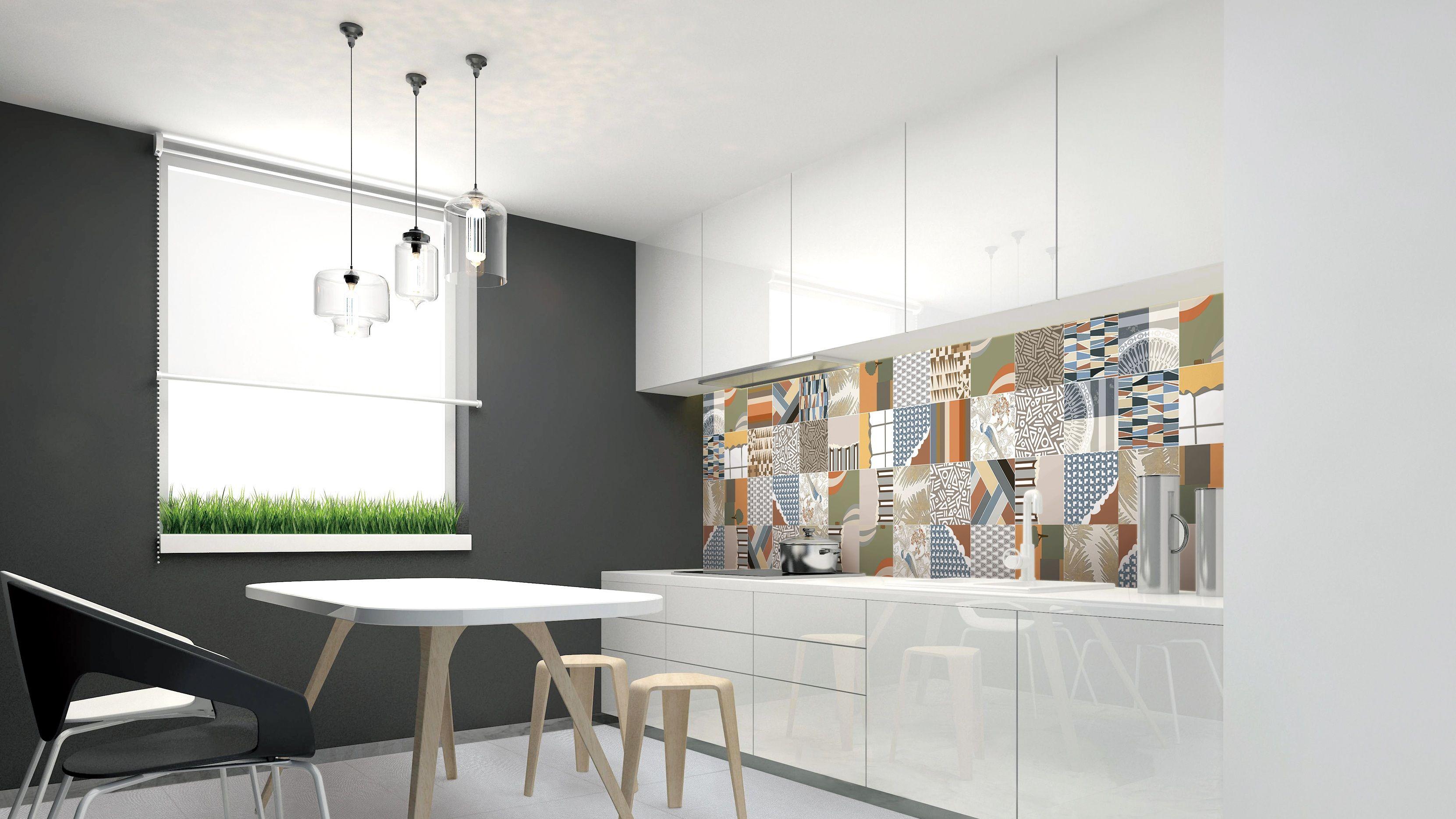 国际瓷砖品牌把 “厨房装成这样，做饭都像在逛艺术展！