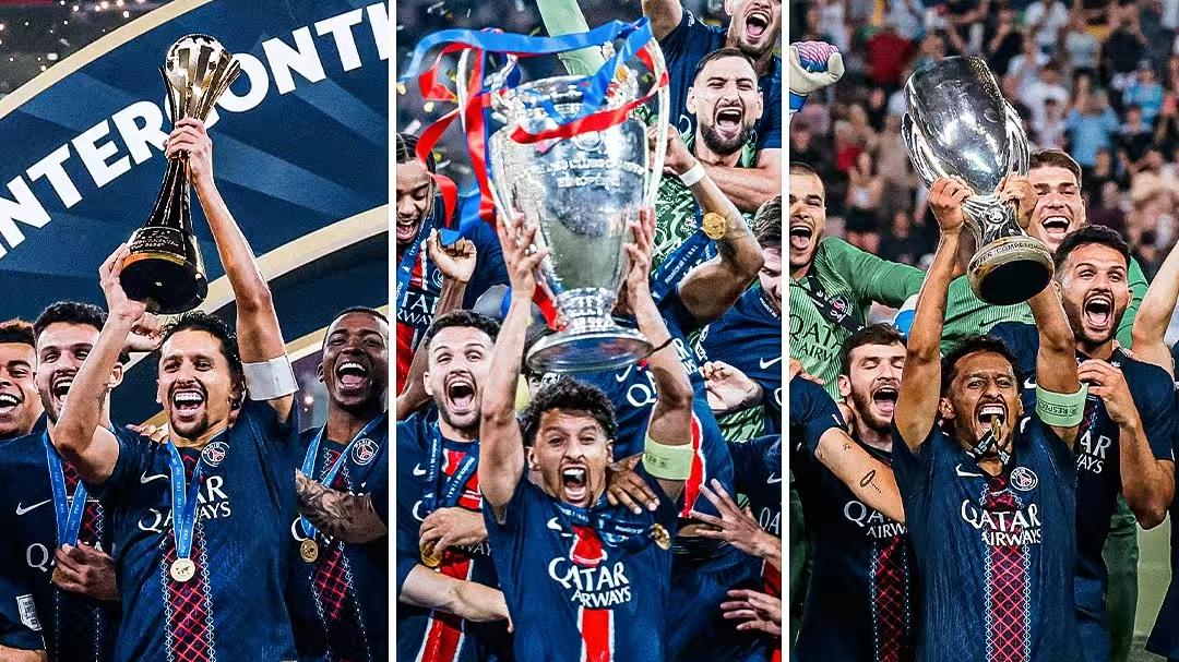 加冕6冠王！历史第三队-巴黎圣日耳曼