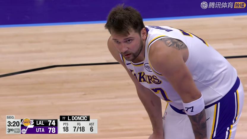 湖人险胜！东契奇33+11+8，赛后谁留意老詹，转身走向替补席