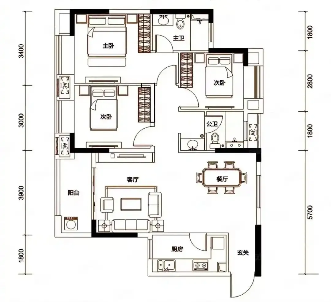 户型风水：住进来第一天就大吵闹离婚，哪里的问题？