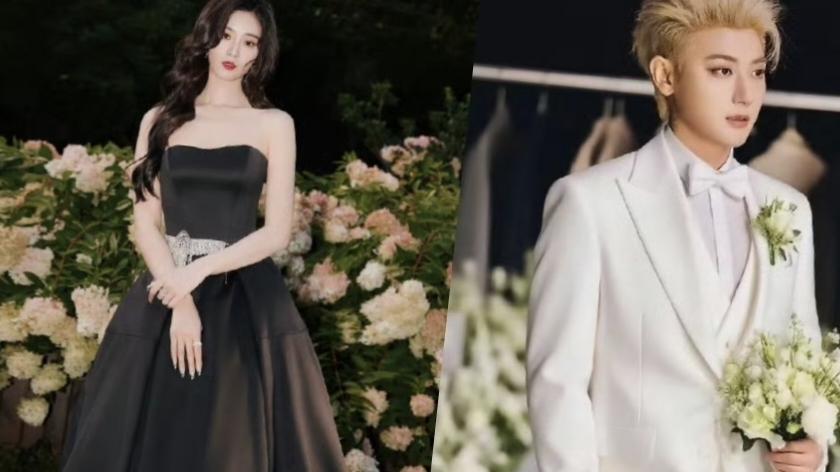 黄子韬徐艺洋婚纱照曝光，揽腰亲吻甜到炸！右脸执着笑翻全网