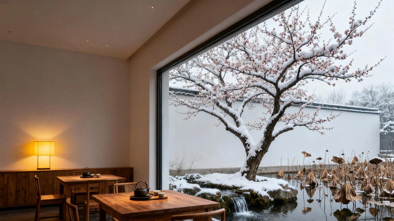 庭院深深处，觅东方味道——花敢当的中式美学餐厅造景