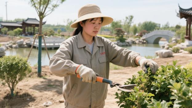 武芳芳：扎根雄安，巧手 “绘制” 绝美园林画卷
