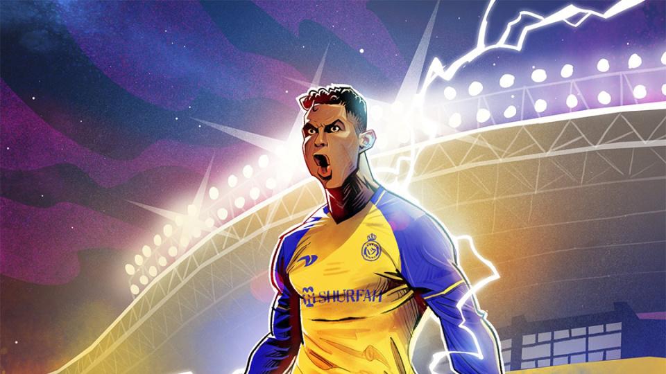 C罗957球，躺着刷纪录！利雅得胜利2-2，11场不败，菲利克斯传射