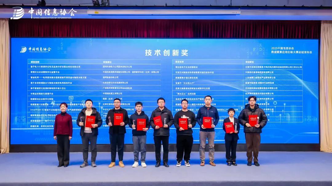 联想数据智能体荣获中国信息协会数据要素应用创新大赛技术创新奖