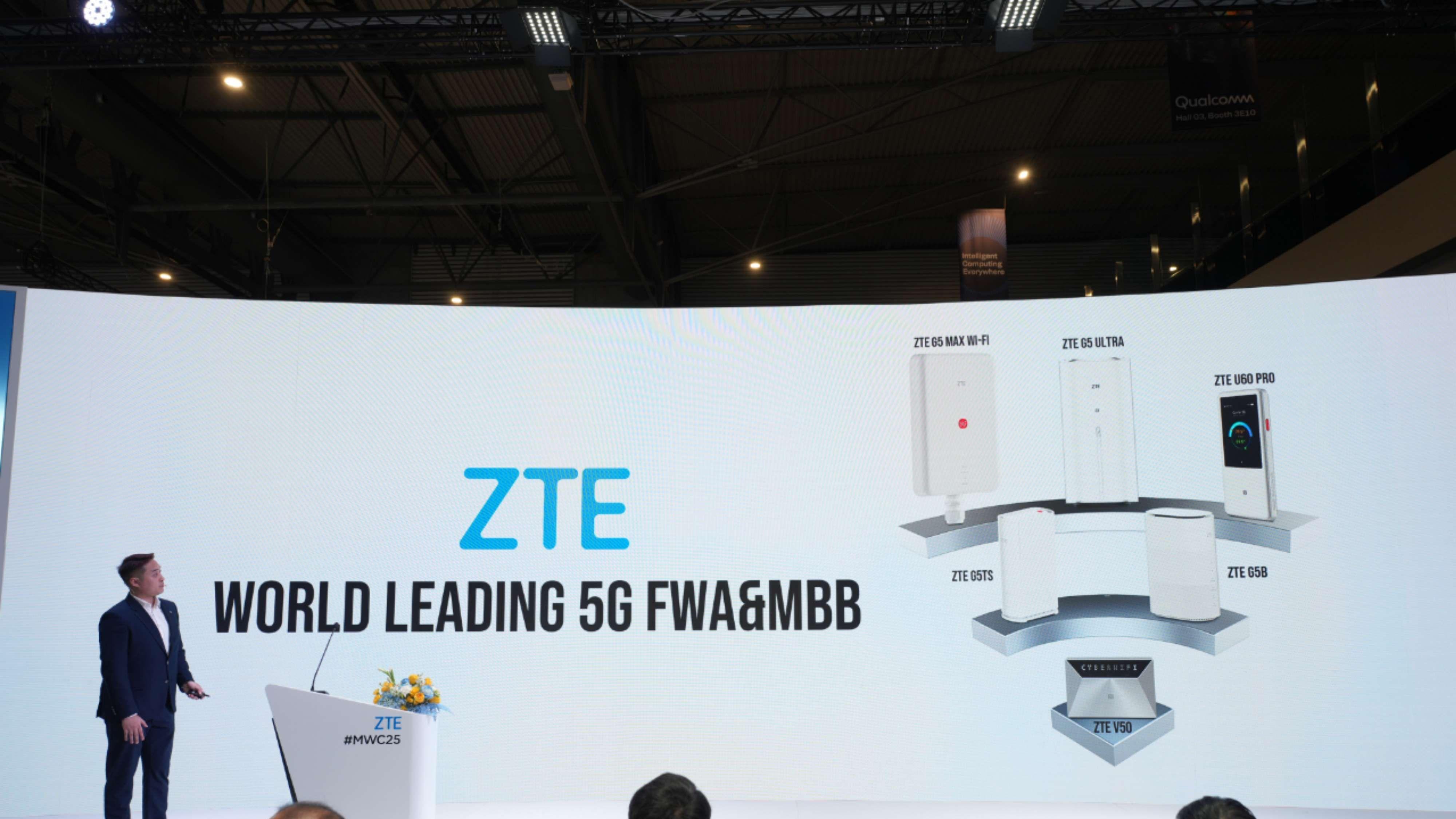 中兴5G FWA &MBB市占率再夺全球第一 AI、5G-A新品三剑齐发