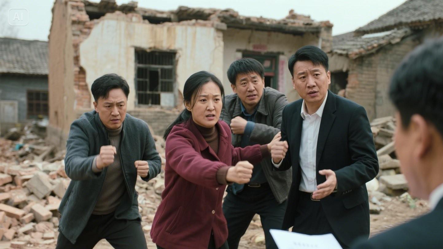 农村拆迁，兄妹为赔偿款大打出手，律师念遗嘱那刻，全场鸦雀无声