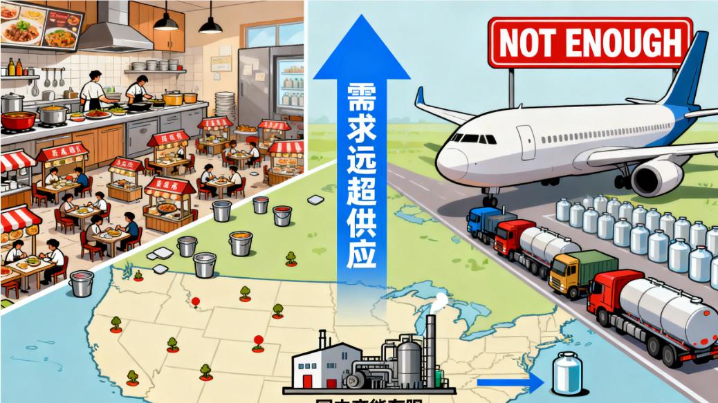 当美国议员警告中国地沟油威胁时，他坐的飞机正烧着这玩意儿