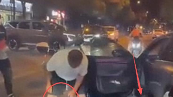 杭州街头惊魂一幕：男子捉奸暴打男小三，妻子阻拦反被殴！