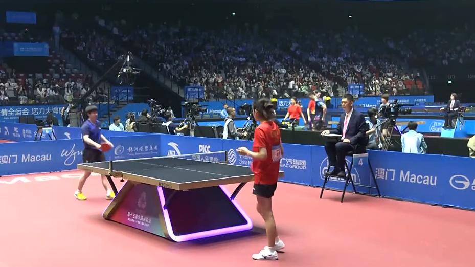 全运会女单四强出炉！国乒梦昱莎三朵金花再聚首，半决赛前瞻