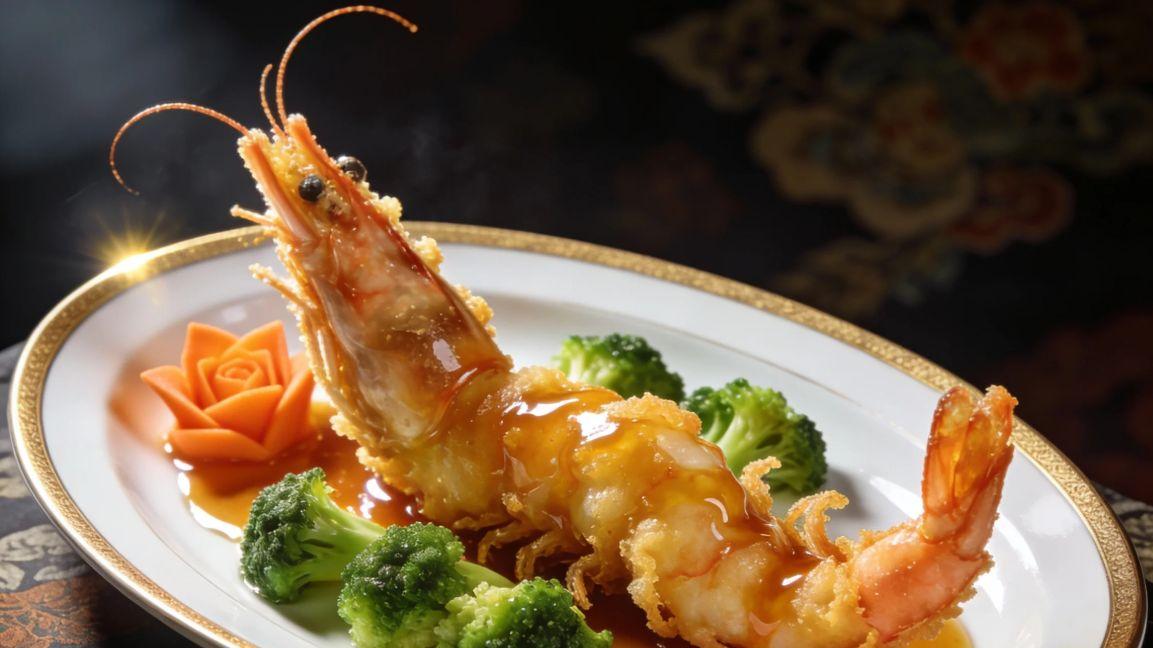 复刻国宴热菜冷吃：麻油基围虾