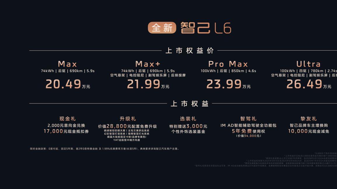 20万级价格，百万级顶配！智己L6上市 定义智能纯电新标杆