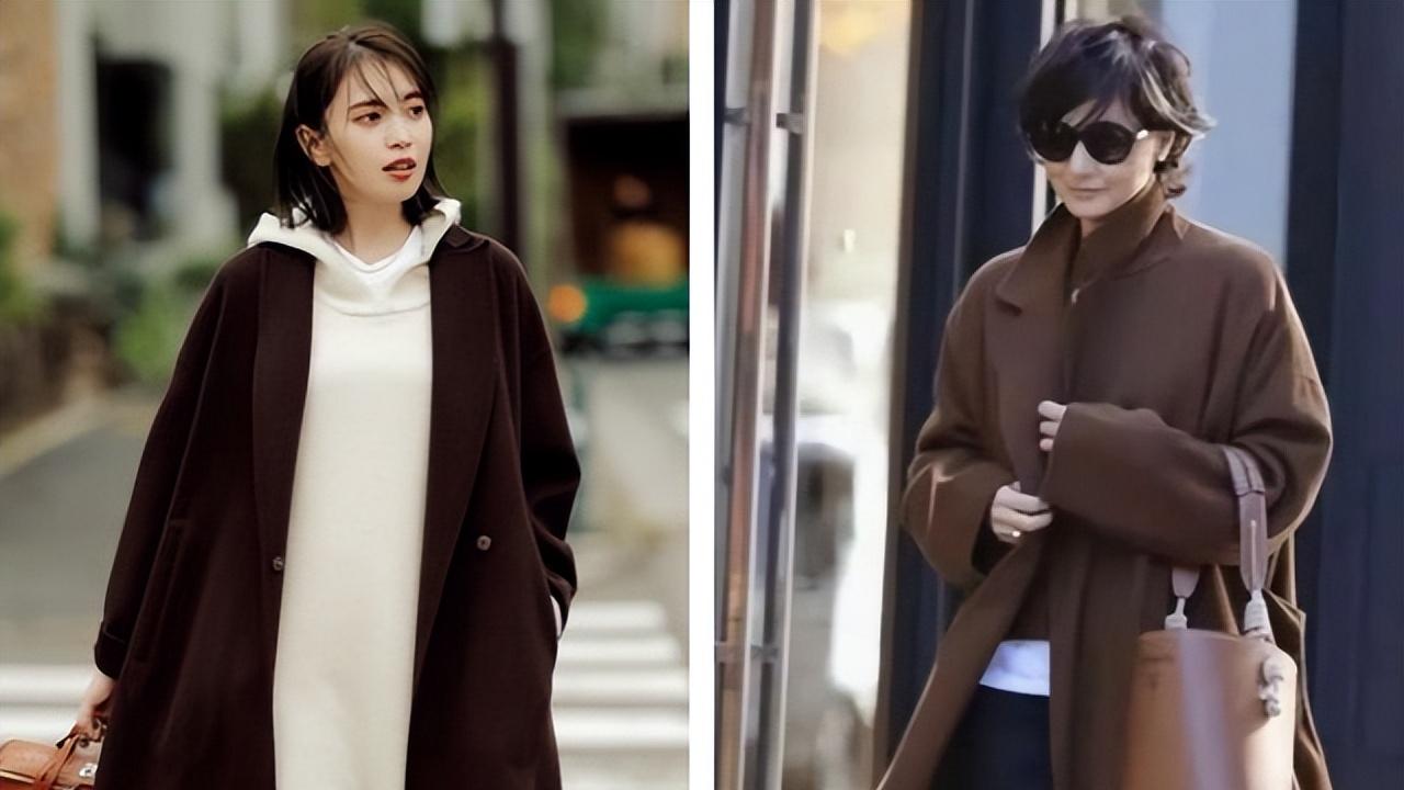 到了冬季才发现，一件有“流动感”的大衣，怎么搭都高级