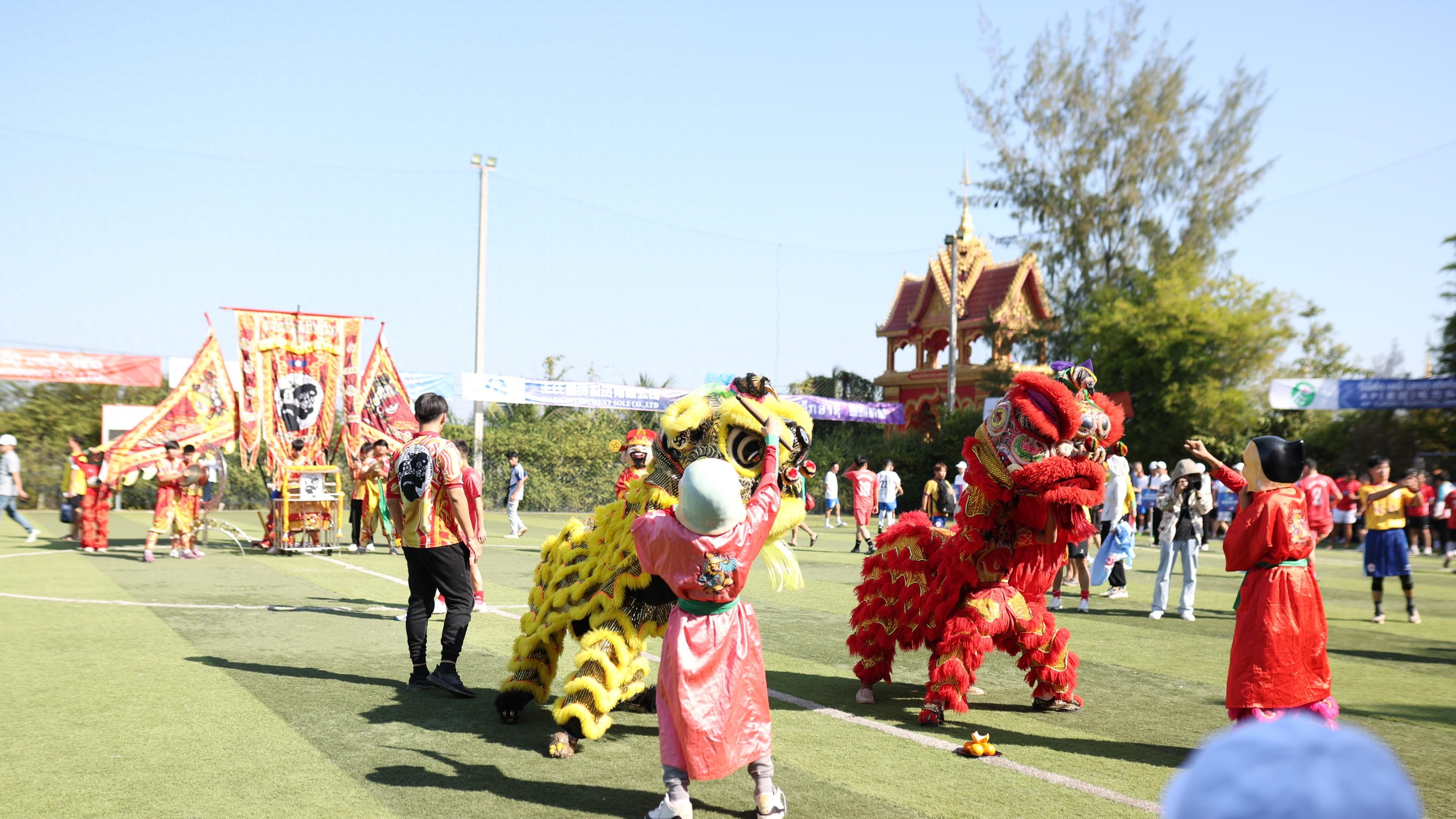 2025年第3届一带一路华人华商足球联盟“大师杯”赛在万象盛大开幕