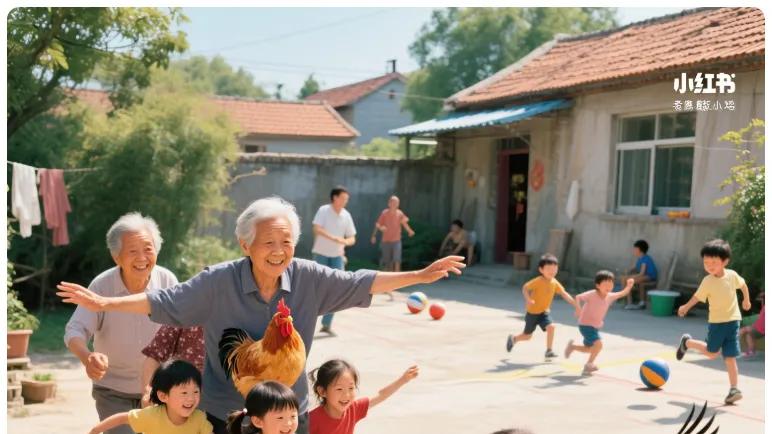 “老幼共托”：黄发垂髫，并怡然自乐