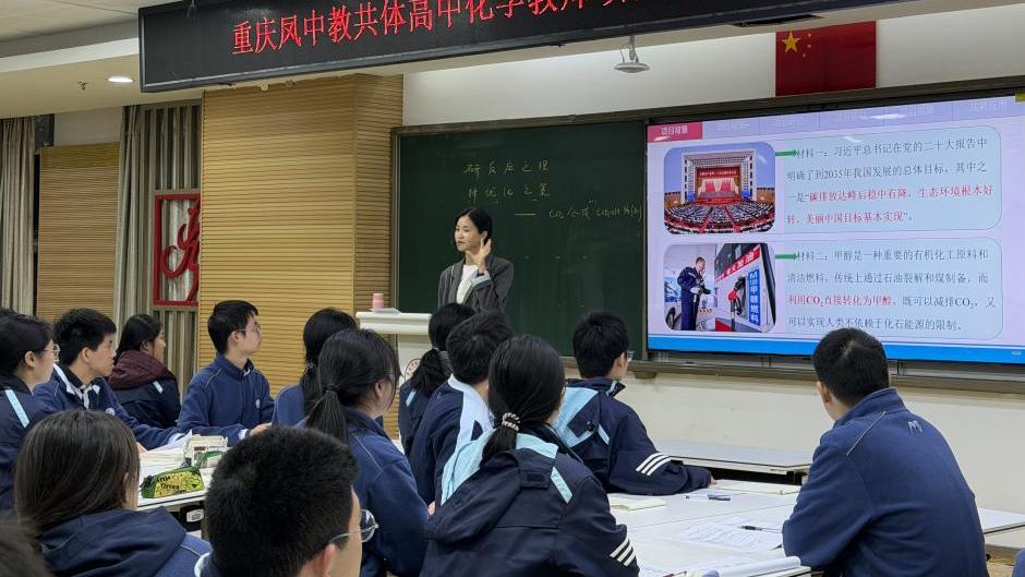 2025学年凤鸣山中学教共体骨干教师示范课推动学科教学高质量发展