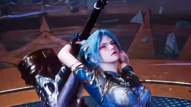 斗罗：王冬新建模曝光，还换上了超短裙，一个动作尽显魔鬼身材