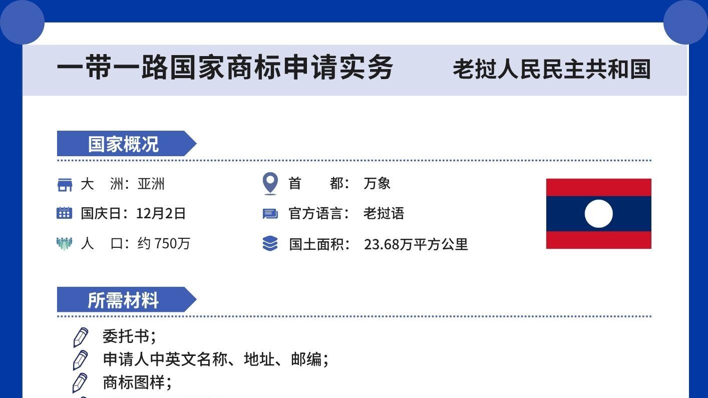 一带一路国家商标申请实务：老挝