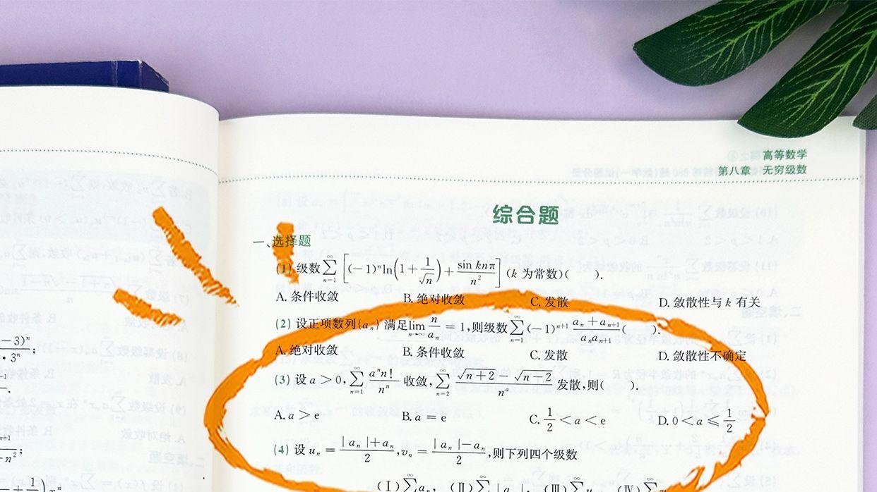 无穷级数选择题3-李林数学880题