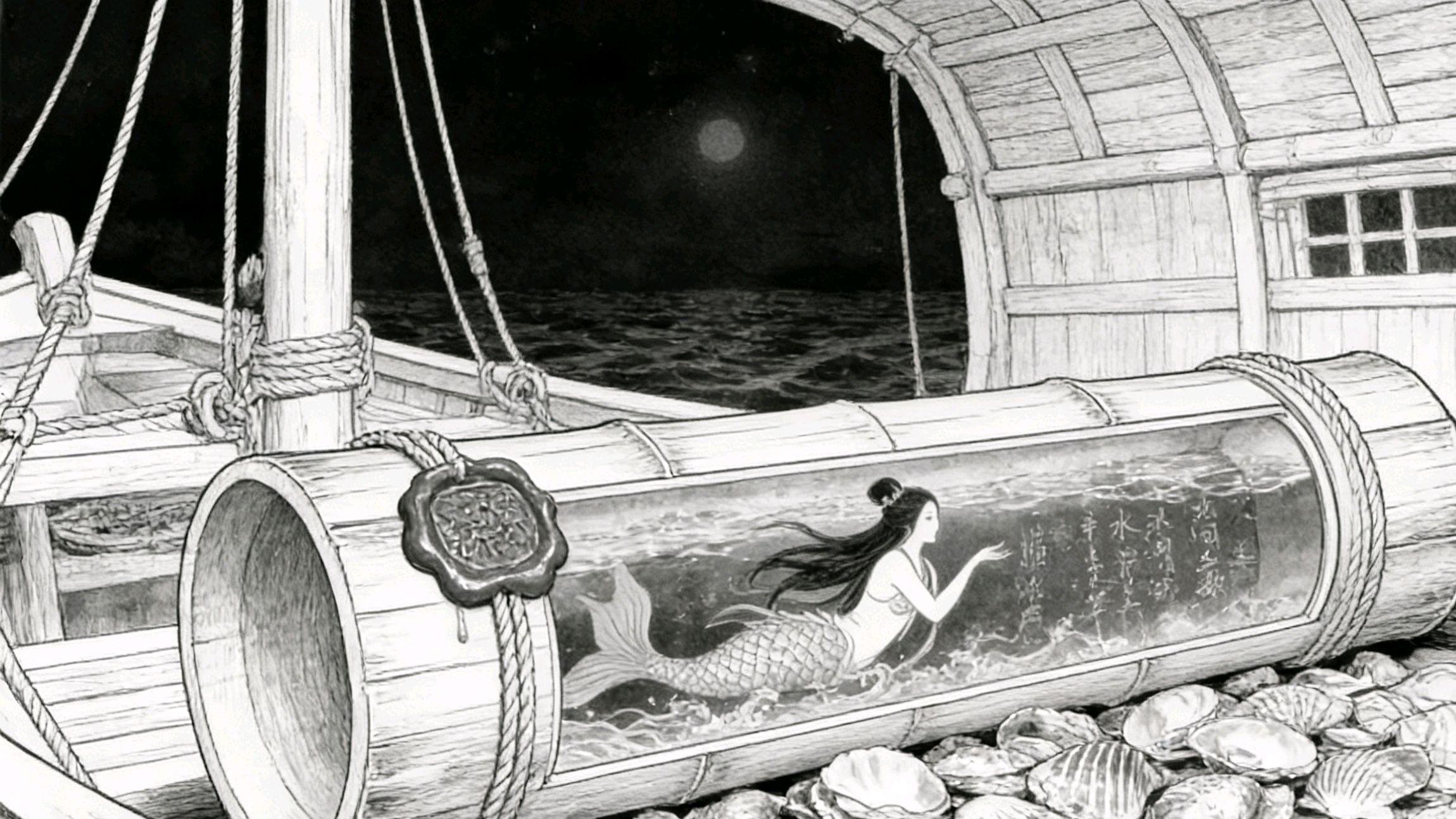 民间志怪故事四则：纸钱化蝶、镜里长虹、笔头开花、竹筒生潮