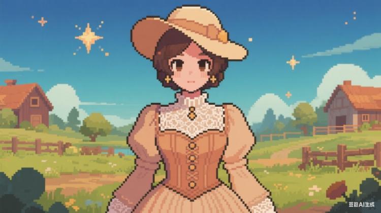 梦回星露谷黄金年代：幽咪的复古色礼服mod让NPC穿搭逆袭