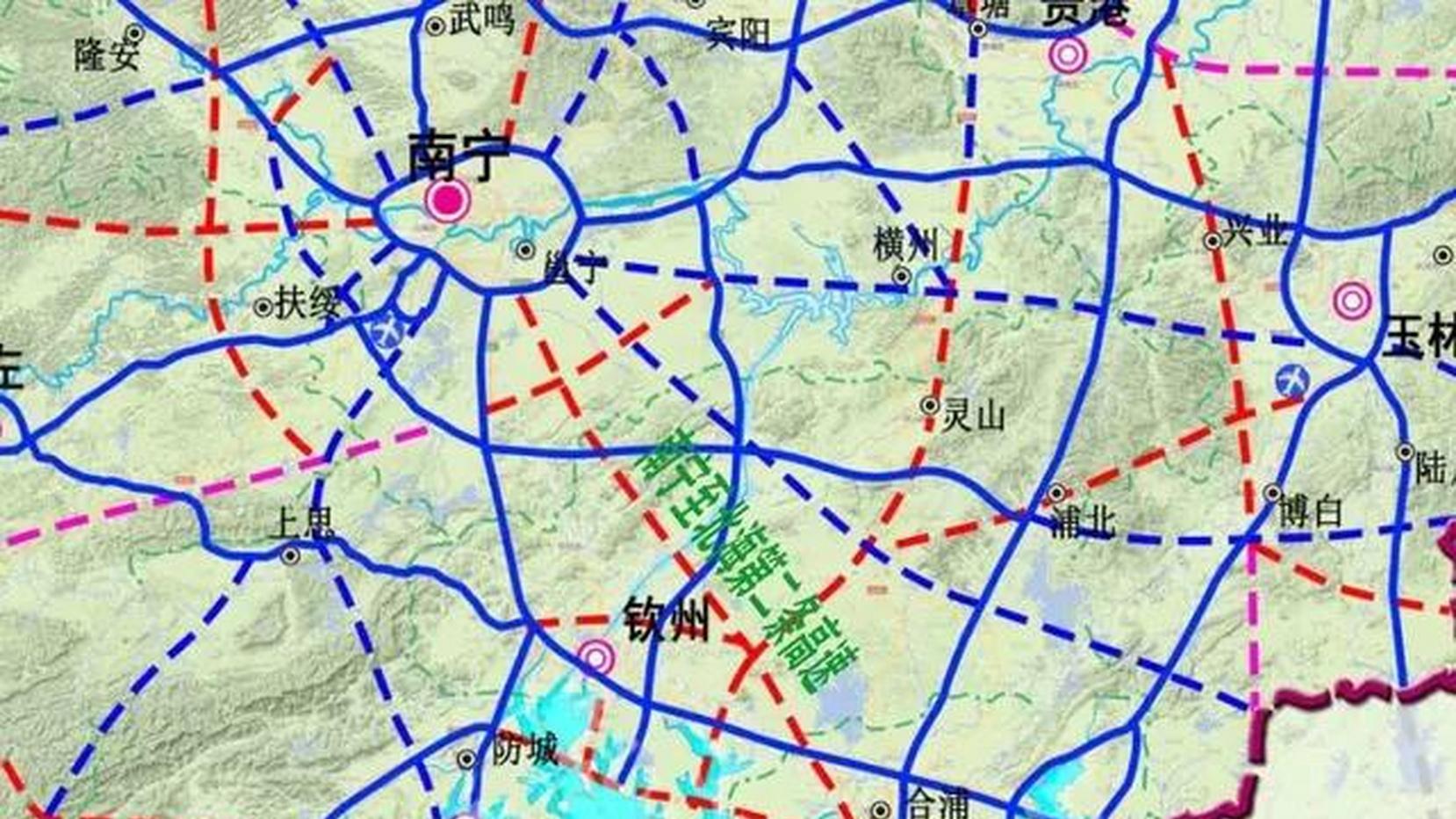 钦州北海南宁这11个镇受益最大，南北第二高速开始征地，今年开工