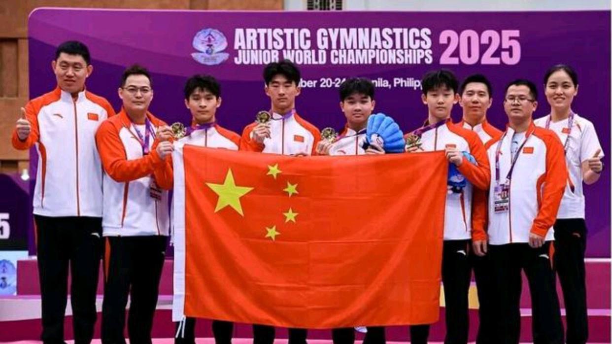 广西杨兰斌代表中国队以163.095分成绩首夺世青赛男团金牌