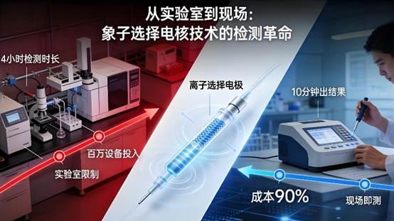 如何评价离子选择电极技术在重金属检测领域的应用前景？相比传统方法有哪些突破性优势？