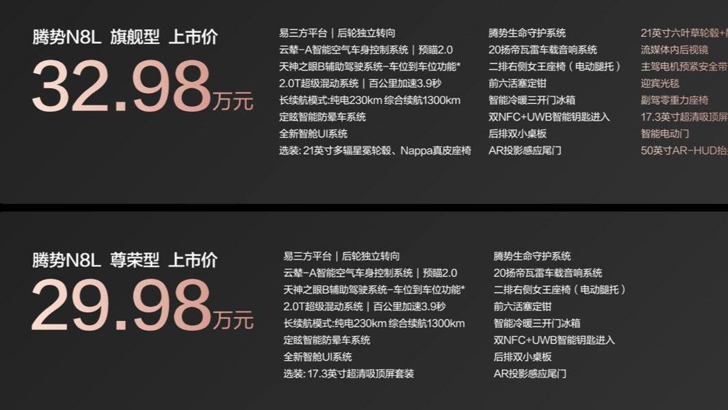 腾势N8L，家庭大六座SUV新选择