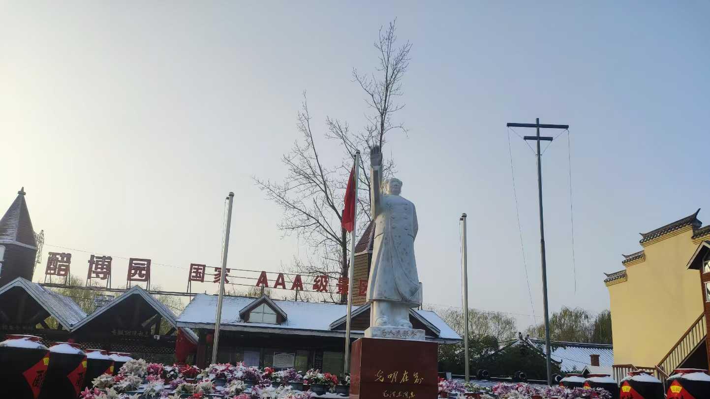 初雪悄至，银装素裹！三秋醋博园邂逅2025年冬首场浪漫雪景