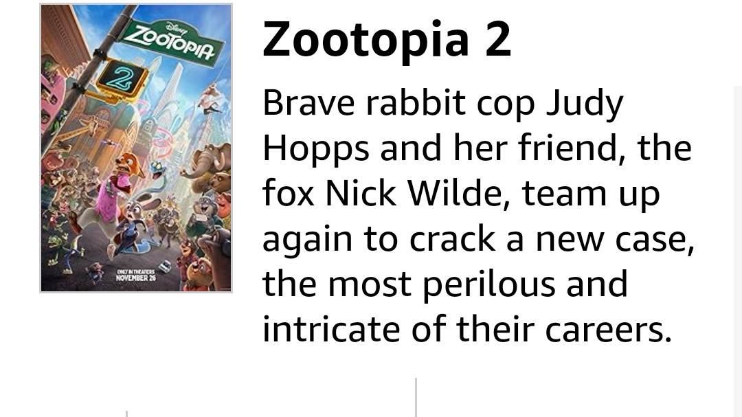 《疯狂动物城2》票房超《唐探1900》 排年度票房榜第二