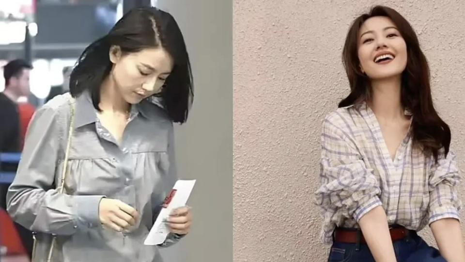 被高圆圆的衬衫穿搭惊艳！这样的打扮方法很适合职场女性，超洋气