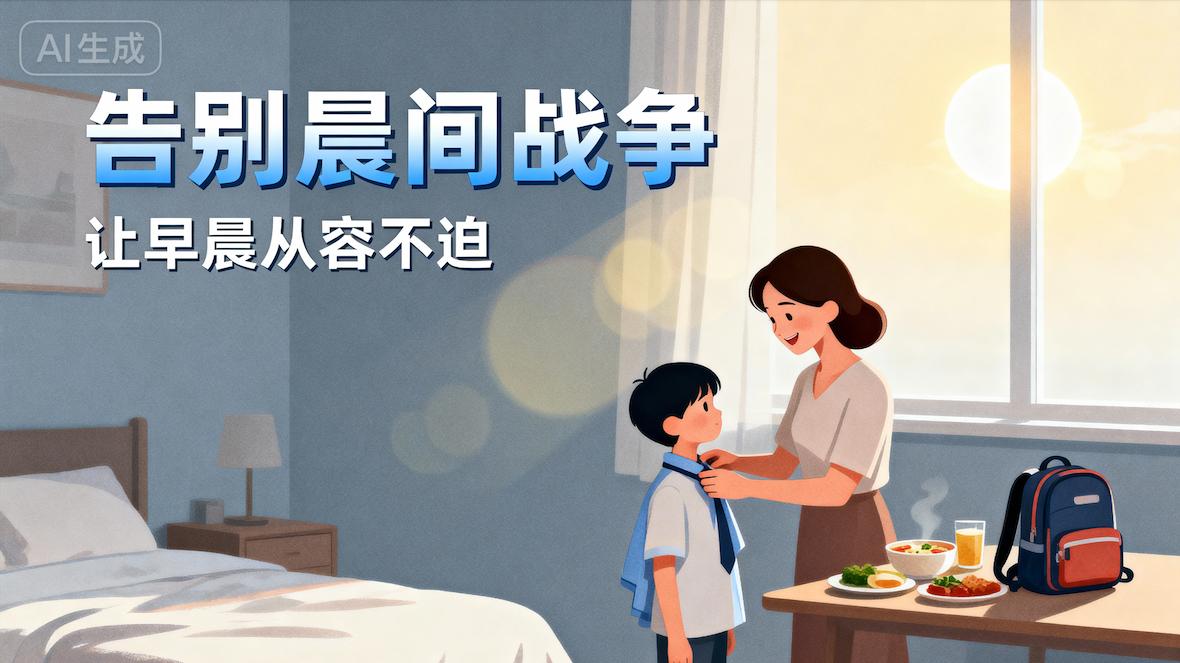 多动症孩子早上叫八百遍？起床后磨蹭一动不动？