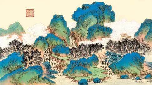 王书田的作品《江山如画》在获得了荣誉，并被陕西博物馆永久收藏