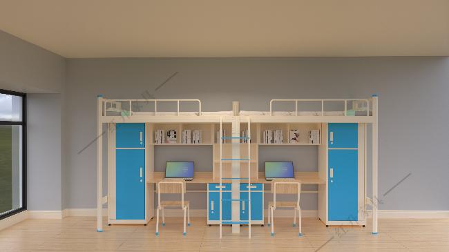 稳靠的佛山钢木公寓床安全又不缺少美感