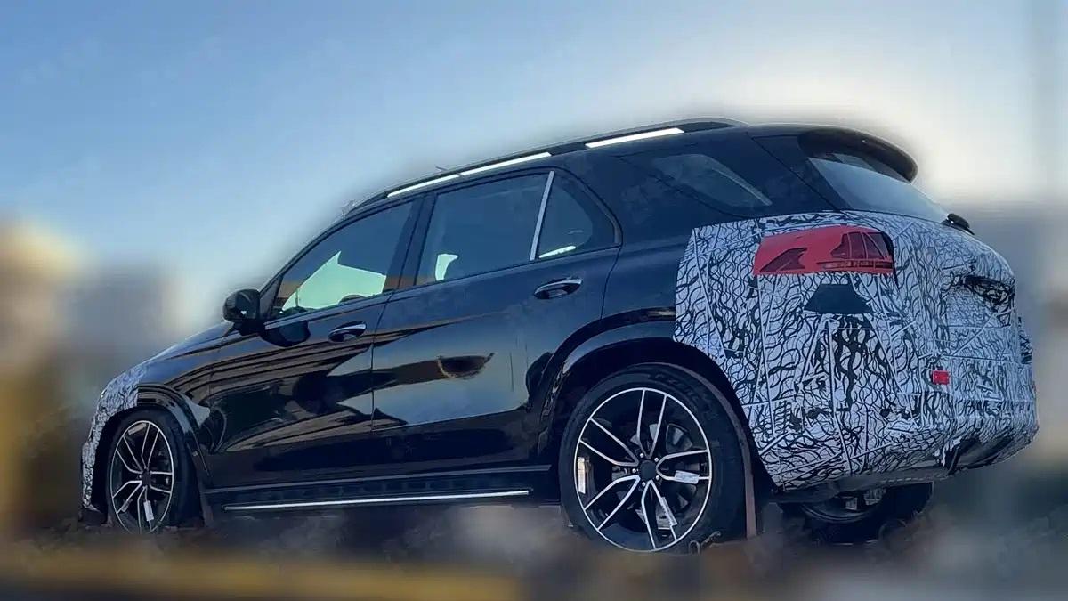 全新国产奔驰GLE最新谍照曝光，车身加长