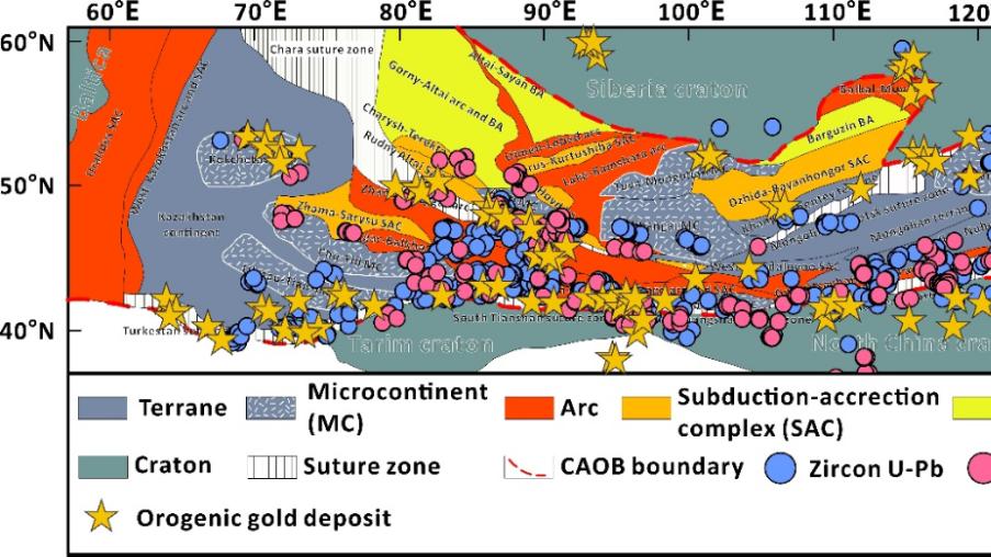 Geosci. Front.｜独居石对造山型金矿床的指示意义—来自中亚造山带碎屑锆石Th/U比值与同