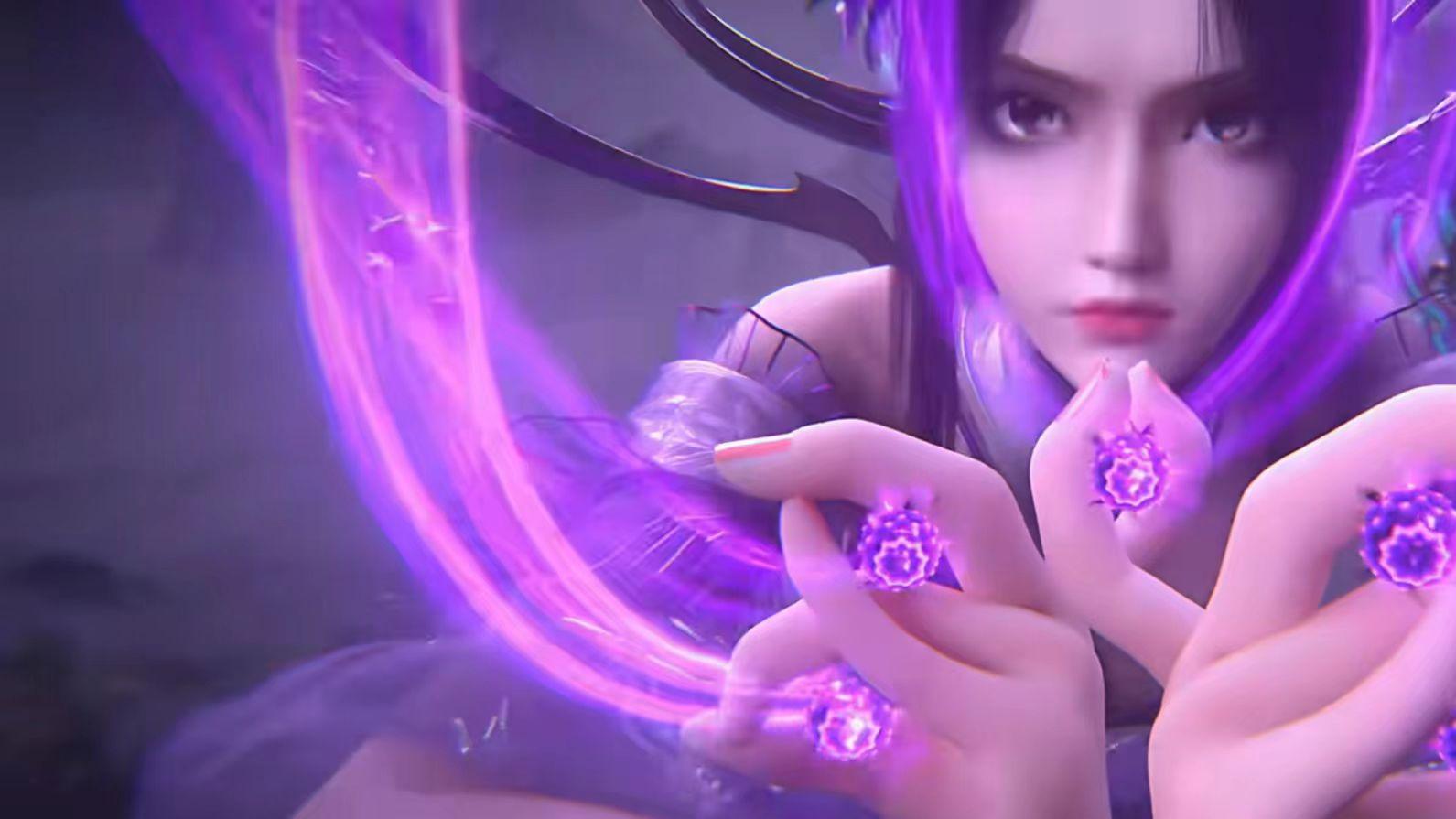 斗破苍穹：魂殿三天尊现身，小师妹慕青鸾慌了，萧炎霸气救场