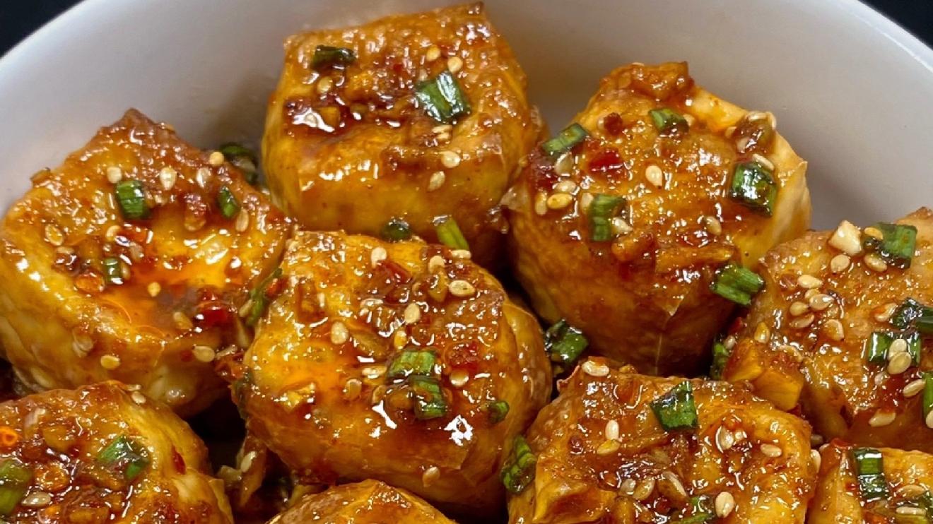 空气炸锅版脆皮豆腐：一口酥脆，幸福满溢
