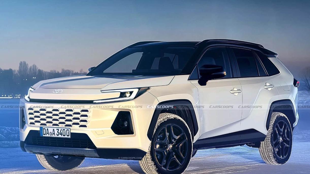 全新丰田RAV4官方预告图发布，外观内饰风格大变样