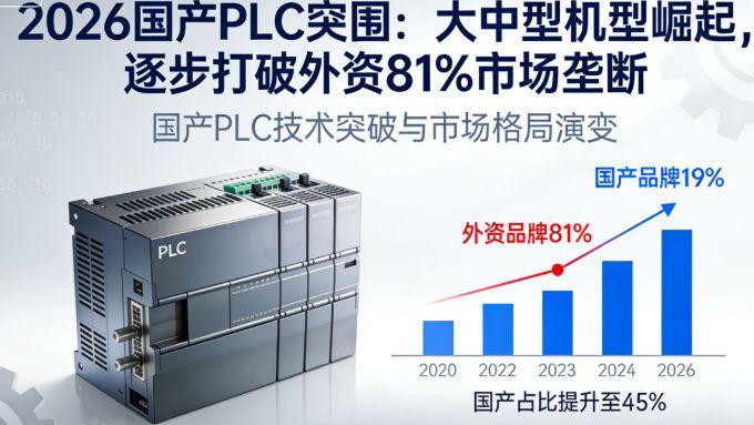 2026国产PLC突围：大中型机型崛起，打破外资垄断困局