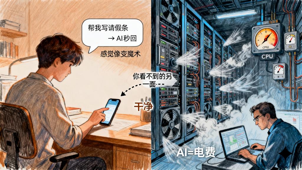 AI免费时代：你每问一句，都在透支未来电费