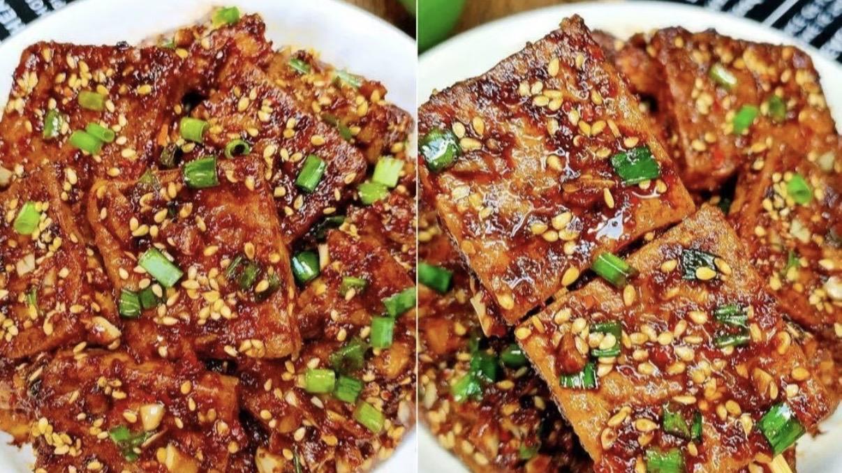 铁板豆腐这样做，比街边摊还香