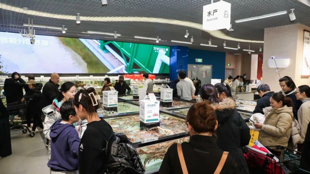 西红门荟聚新店，我们逛到不一样的京东七鲜超市
